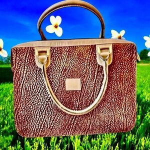 Silvano Biagini Handbag Suede Satchel Made in Italy